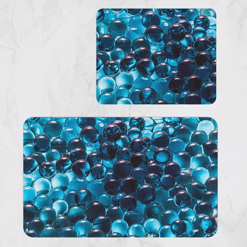 Set di 2 Tappetini da bagno antiscivolo Digital 73 Multicolore, 50 x 70 / 70 x 100 cm (1)