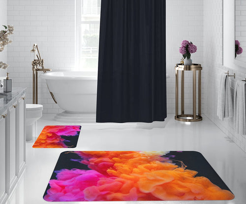 Set di 2 Tappetini da bagno antiscivolo Digital 74 Multicolore, 50 x 70 / 70 x 100 cm