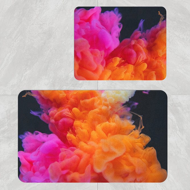 Set di 2 Tappetini da bagno antiscivolo Digital 74 Multicolore, 50 x 70 / 70 x 100 cm (1)