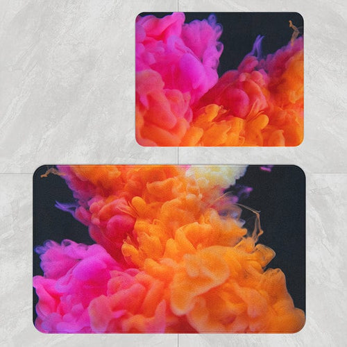 Set di 2 Tappetini da bagno antiscivolo Digital 74 Multicolore, 50 x 70 / 70 x 100 cm (1)