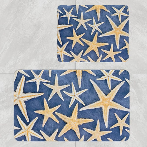 Set di 2 Tappetini da bagno antiscivolo Digital 80 Multicolore, 50 x 70 / 70 x 100 cm (1)