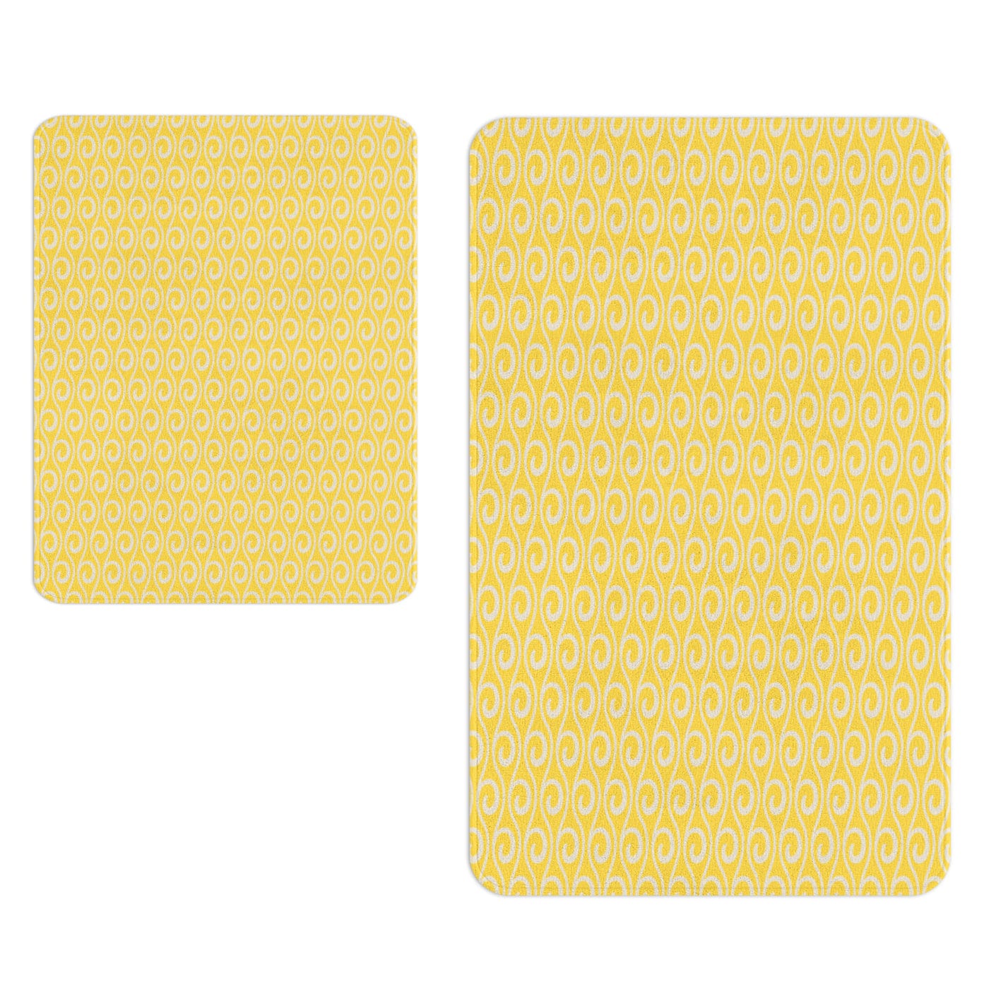 Set di 2 Tappetini da bagno antiscivolo Digital 96 Multicolore, 50 x 70 / 70 x 100 cm (1)