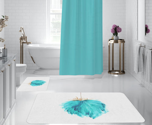 Set di 2 Tappetini da bagno antiscivolo Digital 98 Multicolore, 50 x 70 / 70 x 100 cm