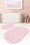 Set di 2 Tappetini da bagno antiscivolo Ece BPS535 Oval Multicolore, 100 x 60 cm / 60 x 50 cm (1)