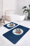 Set di 2 Tappetini da bagno antiscivolo Elif BPS425 Rectangle Multicolore, 100 x 60 cm / 60 x 50 cm (2)