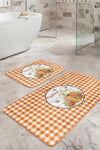 Set di 2 Tappetini da bagno antiscivolo Emir BPS427 Rectangle Multicolore, 100 x 60 cm / 60 x 50 cm (1)