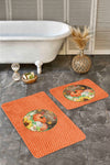 Set di 2 Tappetini da bagno antiscivolo Emir BPS428 Rectangle Multicolore, 100 x 60 cm / 60 x 50 cm (1)