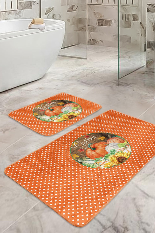 Set di 2 Tappetini da bagno antiscivolo Emir BPS428 Rectangle Multicolore, 100 x 60 cm / 60 x 50 cm (2)