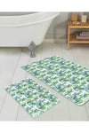 Set di 2 Tappetini da bagno antiscivolo Esme BPS280 Rectangle Multicolore, 100 x 60 cm / 60 x 50 cm (2)