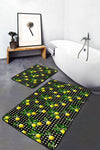 Hillkar Global Set di 2 Tappetini da bagno antiscivolo Farah BPS135 Rectangle Multicolore, 100 x 60 cm / 60 x 50 cm