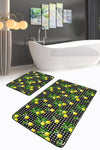 Set di 2 Tappetini da bagno antiscivolo Farah BPS135 Rectangle Multicolore, 100 x 60 cm / 60 x 50 cm (1)