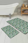 Set di 2 Tappetini da bagno antiscivolo Farah BPS136 Rectangle Multicolore, 100 x 60 cm / 60 x 50 cm