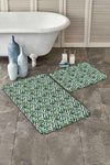 Set di 2 Tappetini da bagno antiscivolo Farah BPS136 Rectangle Multicolore, 100 x 60 cm / 60 x 50 cm (2)