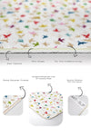 Set di 2 Tappetini da bagno antiscivolo Ferhat BPS374 Rectangle Multicolore, 100 x 60 cm / 60 x 50 cm (3)