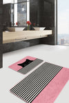 Set di 2 Tappetini da bagno antiscivolo Gulgun BPS437 Rectangle Multicolore, 100 x 60 cm / 60 x 50 cm (1)