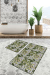 Set di 2 Tappetini da bagno antiscivolo Gulgun BPS438 Rectangle Multicolore, 100 x 60 cm / 60 x 50 cm