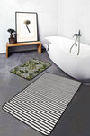 Set di 2 Tappetini da bagno antiscivolo Gulgun BPS439 Rectangle Multicolore, 100 x 60 cm / 60 x 50 cm