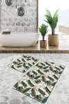 Set di 2 Tappetini da bagno antiscivolo Gulgun BPS441 Rectangle Multicolore, 100 x 60 cm / 60 x 50 cm (1)