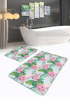 Set di 2 Tappetini da bagno antiscivolo Guven BPS517 Rectangle Multicolore, 100 x 60 cm / 60 x 50 cm (1)