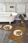 Set di 2 Tappetini da bagno antiscivolo Hande BPS414 Rectangle Multicolore, 100 x 60 cm / 60 x 50 cm