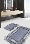 Set di 2 Tappetini da bagno antiscivolo Hatice BPS649 Rectangle Multicolore, 100 x 60 cm / 60 x 50 cm (3)