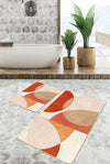 Set di 2 Tappetini da bagno antiscivolo Hatice BPS652 Rectangle Multicolore, 100 x 60 cm / 60 x 50 cm (3)
