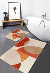 Set di 2 Tappetini da bagno antiscivolo Hatice BPS652 Rectangle Multicolore, 100 x 60 cm / 60 x 50 cm (4)