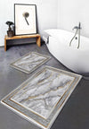 Set di 2 Tappetini da bagno antiscivolo Hatice BPS653 Rectangle Multicolore, 100 x 60 cm / 60 x 50 cm (4)
