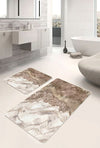 Set di 2 Tappetini da bagno antiscivolo Hatice BPS655 Rectangle Multicolore, 100 x 60 cm / 60 x 50 cm (4)