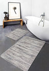 Set di 2 Tappetini da bagno antiscivolo Hatice BPS656 Rectangle Multicolore, 100 x 60 cm / 60 x 50 cm
