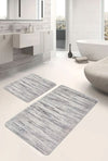 Set di 2 Tappetini da bagno antiscivolo Hatice BPS656 Rectangle Multicolore, 100 x 60 cm / 60 x 50 cm (3)