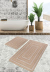 Set di 2 Tappetini da bagno antiscivolo Hatice BPS658 Rectangle Multicolore, 100 x 60 cm / 60 x 50 cm (3)