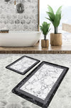 Set di 2 Tappetini da bagno antiscivolo Hatice BPS659 Rectangle Multicolore, 100 x 60 cm / 60 x 50 cm (2)