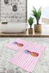 Set di 2 Tappetini da bagno antiscivolo Irem BPS100 Rectangle Multicolore, 100 x 60 cm / 60 x 50 cm (1)