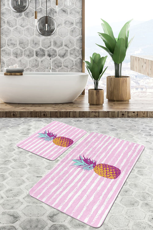 Set di 2 Tappetini da bagno antiscivolo Irem BPS100 Rectangle Multicolore, 100 x 60 cm / 60 x 50 cm (1)