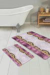 Set di 2 Tappetini da bagno antiscivolo Irem BPS99 Rectangle Multicolore, 100 x 60 cm / 60 x 50 cm (1)