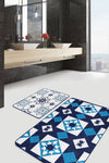 Set di 2 Tappetini da bagno antiscivolo Kader BPS471 Rectangle Multicolore, 100 x 60 cm / 60 x 50 cm (1)