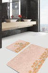 Set di 2 Tappetini da bagno antiscivolo Kader BPS475 Rectangle Multicolore, 100 x 60 cm / 60 x 50 cm (1)