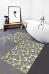 Set di 2 Tappetini da bagno antiscivolo Kenan BPS229 Rectangle Multicolore, 100 x 60 cm / 60 x 50 cm (1)