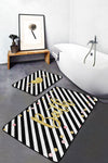 Set di 2 Tappetini da bagno antiscivolo Lale BPS213 Rectangle Multicolore, 100 x 60 cm / 60 x 50 cm (1)