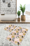 Set di 2 Tappetini da bagno antiscivolo Lale BPS216 Rectangle Multicolore, 100 x 60 cm / 60 x 50 cm (2)