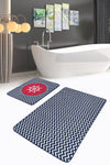 Set di 2 Tappetini da bagno antiscivolo Lale BPS219 Rectangle Multicolore, 100 x 60 cm / 60 x 50 cm (2)