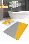 Set di 2 Tappetini da bagno antiscivolo Leyla BPS435 Rectangle Multicolore, 100 x 60 cm / 60 x 50 cm (1)