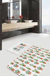 Set di 2 Tappetini da bagno antiscivolo Leyla BPS458 Rectangle Multicolore, 100 x 60 cm / 60 x 50 cm (2)