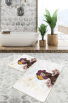 Set di 2 Tappetini da bagno antiscivolo Leyla BPS515 Rectangle Multicolore, 100 x 60 cm / 60 x 50 cm (1)