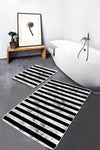 Set di 2 Tappetini da bagno antiscivolo Luna BPS58 Rectangle Multicolore, 100 x 60 cm / 60 x 50 cm