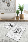 Set di 2 Tappetini da bagno antiscivolo Luna BPS60 Rectangle Multicolore, 100 x 60 cm / 60 x 50 cm (1)