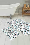 Set di 2 Tappetini da bagno antiscivolo Luna BPS61 Rectangle Multicolore, 100 x 60 cm / 60 x 50 cm (1)
