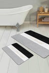 Set di 2 Tappetini da bagno antiscivolo Luna BPS65 Rectangle Multicolore, 100 x 60 cm / 60 x 50 cm (2)