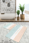 Set di 2 Tappetini da bagno antiscivolo Luna BPS66 Rectangle Multicolore, 100 x 60 cm / 60 x 50 cm (2)